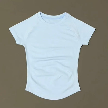 Short Sleeve Yoga T Shirt Fitness Activewear Running Tight Tops
