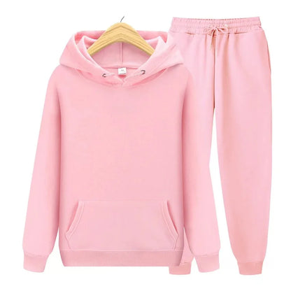 Casual Women's Sports Suit Loose and Comfortable Hoodie Two Piece Set Matching Sets