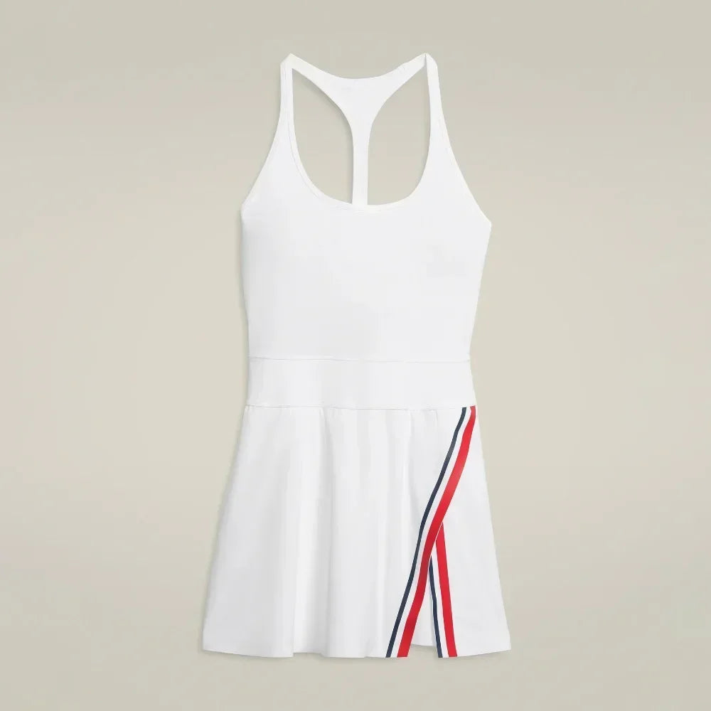 Golf wear Women Tennis dress with shorts  badminton sportswear Sports mountaineering wear blue