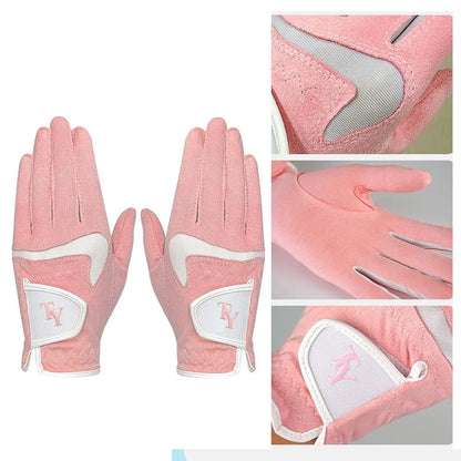 Breathable Women's Golf Gloves Wear Resistant Comfortable Non-slip Durable Full Finger