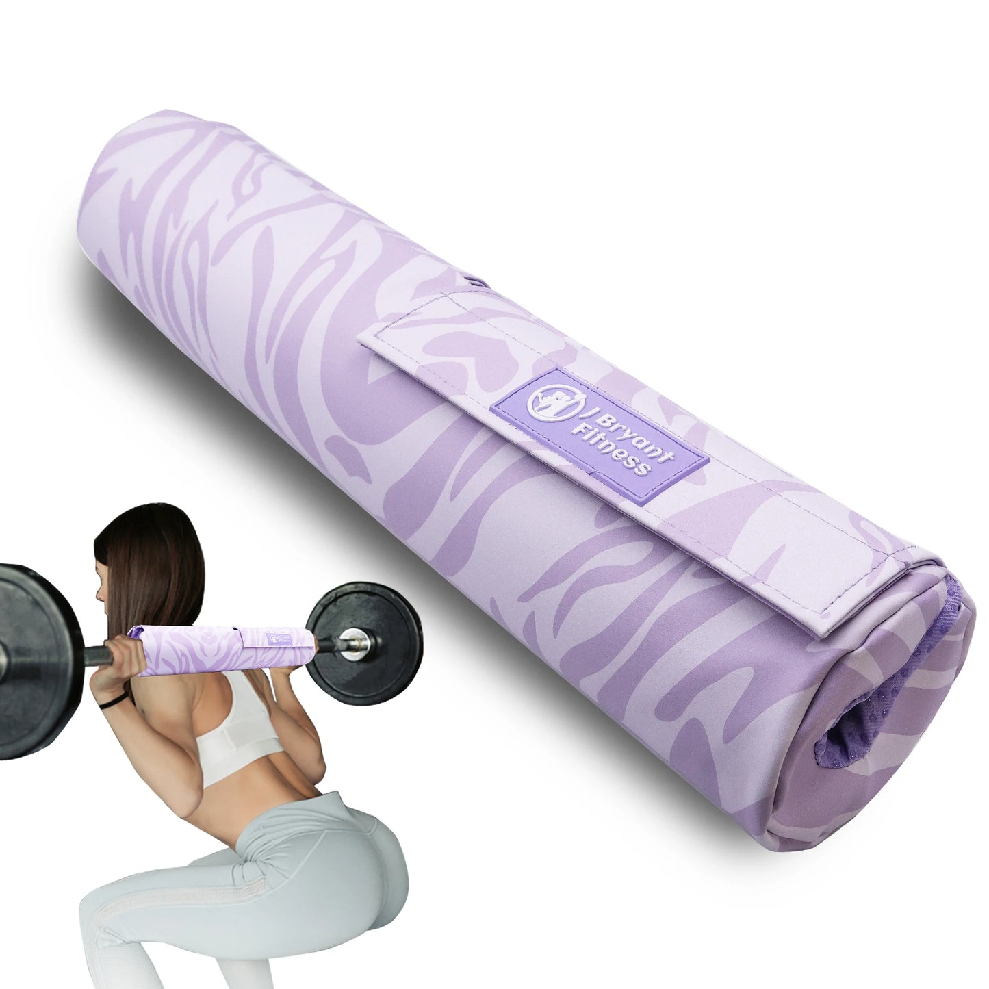 Cow Print Barbell Squat Pad Thick Foam PU Leather Padding for Neck Shoulder Protective Home Gym Weightlifting Training Equipment