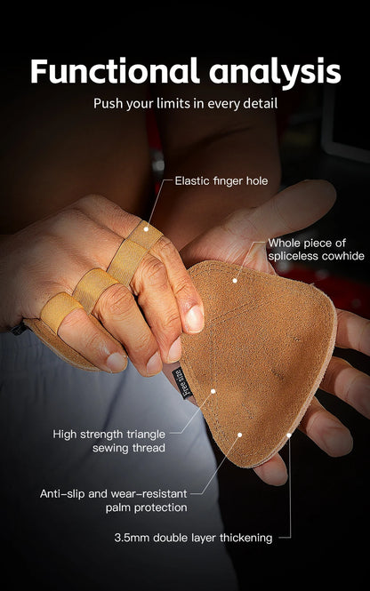 Powerlifting Gym Gloves Breathable Gloves Weightlifting Leather Palm Guard Fitness Gloves for Men Women
