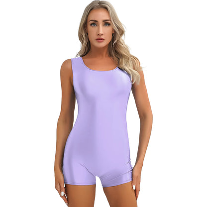 Yoga Sport Boyleg Bodysuit Pilates Aerobics Dance Leotard Gym Bodybuilding Workout Playwear
