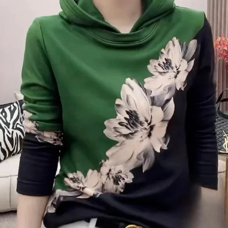 Hooded Sweatshirt New In Slim Cold Hoodies Warm Woman Tops Thick