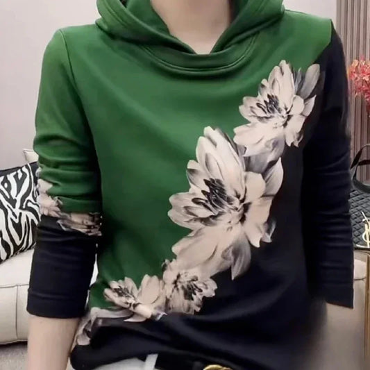 Hooded Sweatshirt New In Slim Cold Hoodies Warm Woman Tops Thick