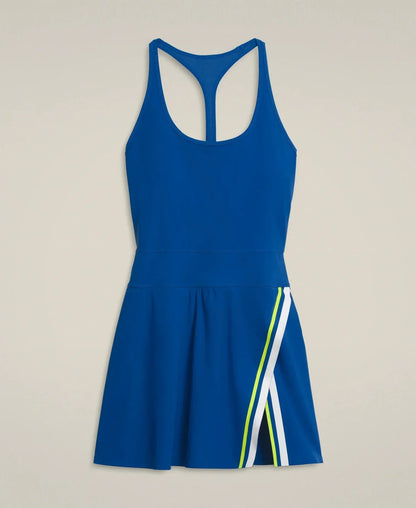 Golf wear Women Tennis dress with shorts  badminton sportswear Sports mountaineering wear blue