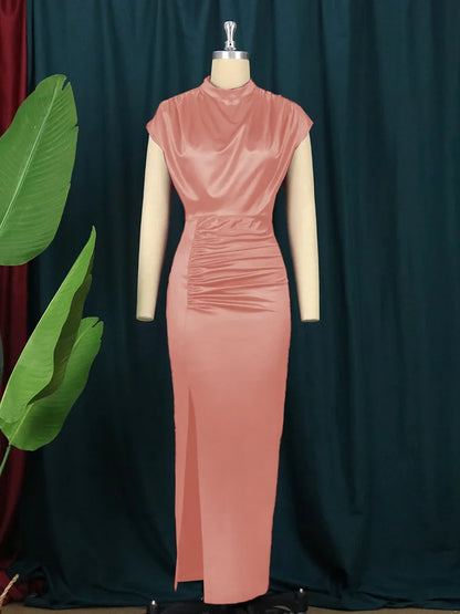 women's casual dresses draped fashion Woman clothes long prom female evening dresses elegant party dresses