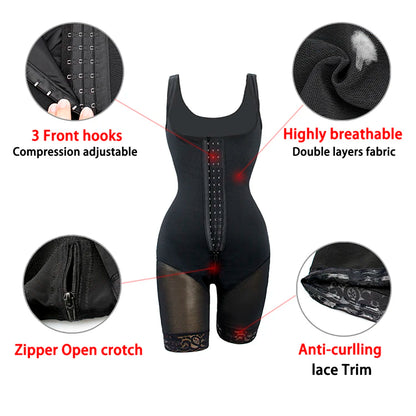 Body Shaper Slimming Sheath Flat Belly Shapewear Tummy Control Bodysuit Bodices Girdles Woman Corset