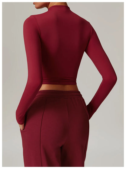 Yoga Shirts for Women 2025 Long Sleeve Quick-drying Versatile Outer Wear
