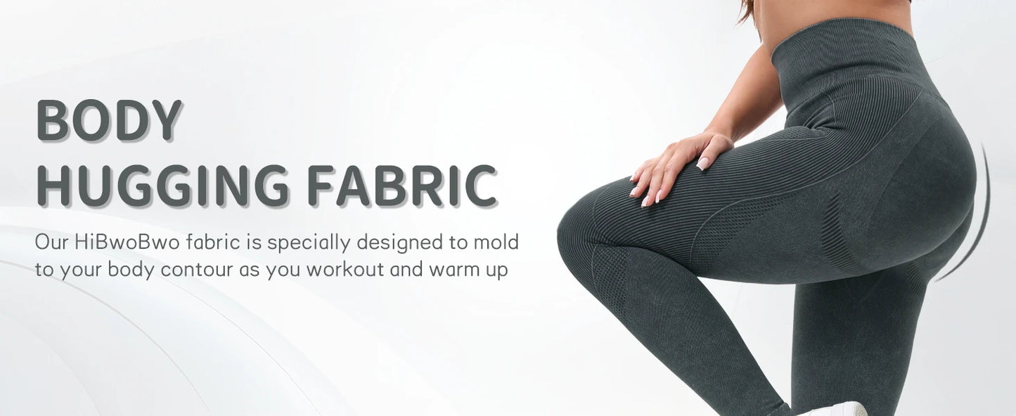 2 Pack High Waisted Sexy Butt Lifting Seamless Solid Color Yoga Leggings Elastic And Breathable Fitness Sports Pants