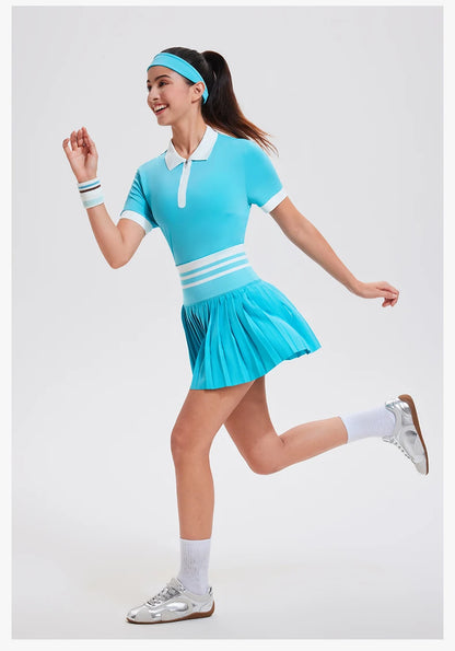 Women Short Sleeve Golf Wear Fashion Lady Top Sports Tennis T Shirts
