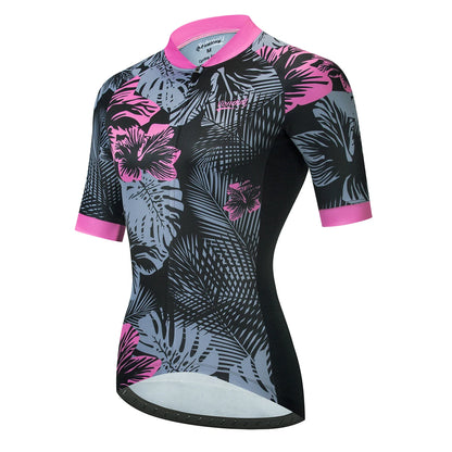 Team Summer Women Cycling Jersey Tops Racing Short Sleeve MTB Bike Jersey Shirt Quick Dry