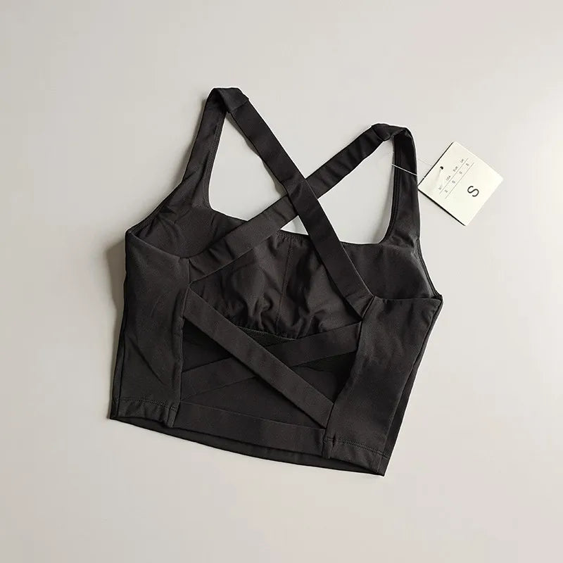 Seamless Sports Bra Sexy Yoga Fitness  Push-Up Bra