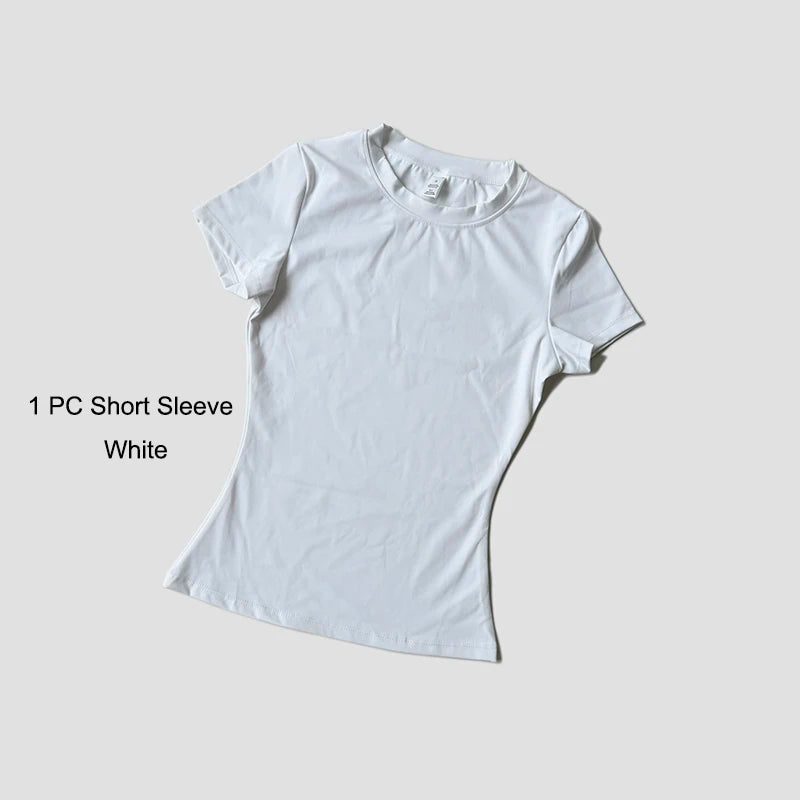 Sports Sets Fitness Hip-lifting Tight Top Short Sleeve