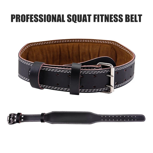 PU Leather Professional Waist Support Sports Safety Belt Protection Hard Pull Weightlifting Equipment