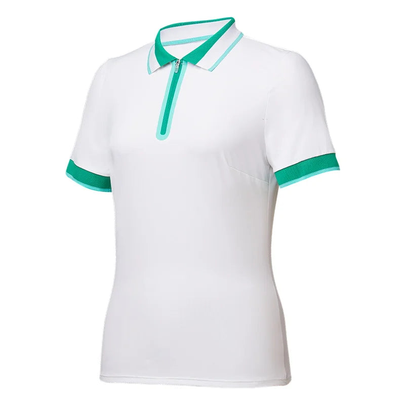 Women Short Sleeve Golf Wear Fashion Lady Top Sports Tennis T Shirts
