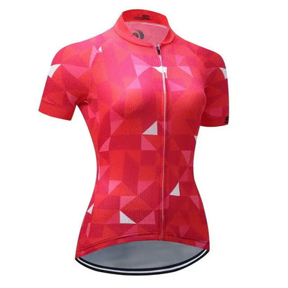 Women Cycling Jersey Tops Summer Racing Short Sleeve MTB Bike Jersey Shirt