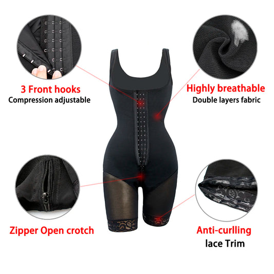 Body Shaper Slimming Sheath Flat Belly Shapewear Tummy Control Bodysuit Bodices Girdles Woman Corset