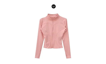Quick Drying Sports Tight Top Yoga Jacket Long Sleeve S-3XL