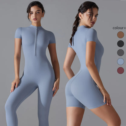 Women Bodysuits Fitness Sports Bodysuit Yoga Suit  Breathable Quick Drying Gym Push Up