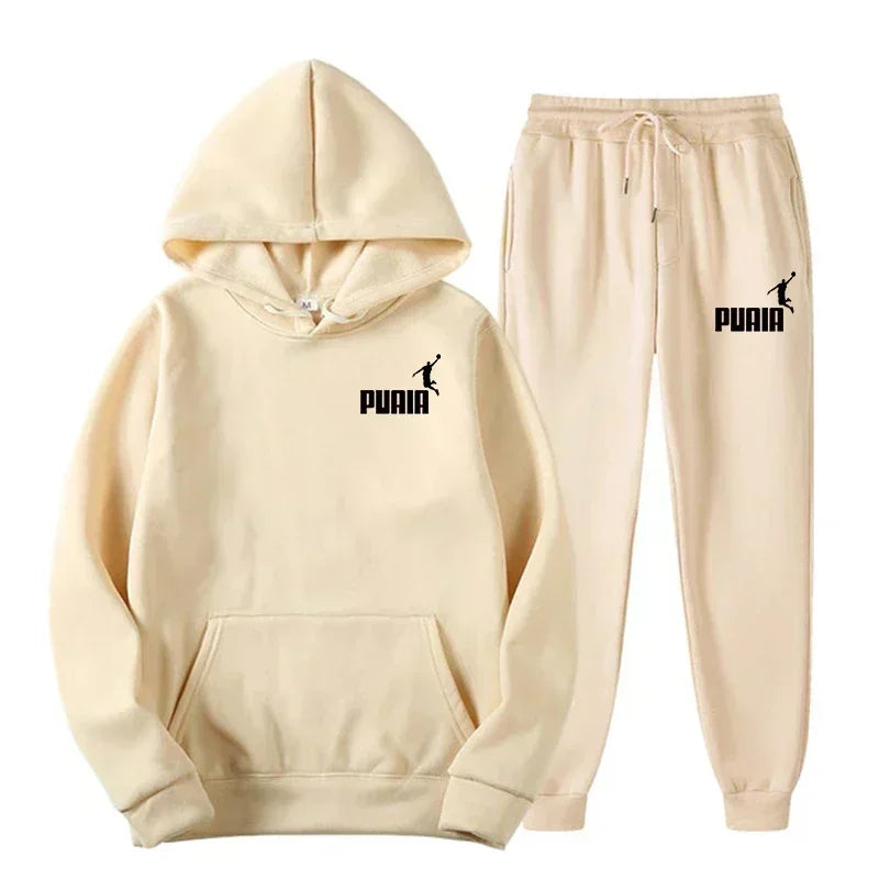 New Men's and Women's Hoodies Fashion Street Casual Set Autumn/Winter Sportswear+Pants Multi Color Set