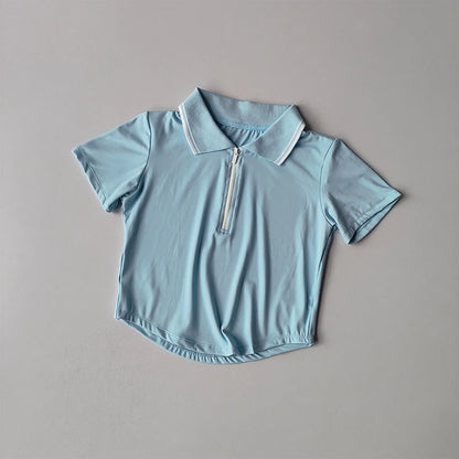 Tennis Suit Sports Tops Short POLO Shirt Quick-drying Breathable Short-sleeved Fitness Suit Skirts and Pants