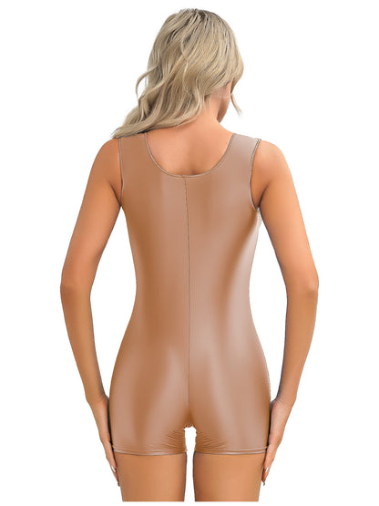 Yoga Sport Boyleg Bodysuit Pilates Aerobics Dance Leotard Gym Bodybuilding Workout Playwear