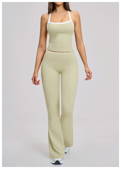 Yoga Set for Women Tight-fitting Gym Outfit Sportswear Yoga Vest Running Shorts Fitness Clothes