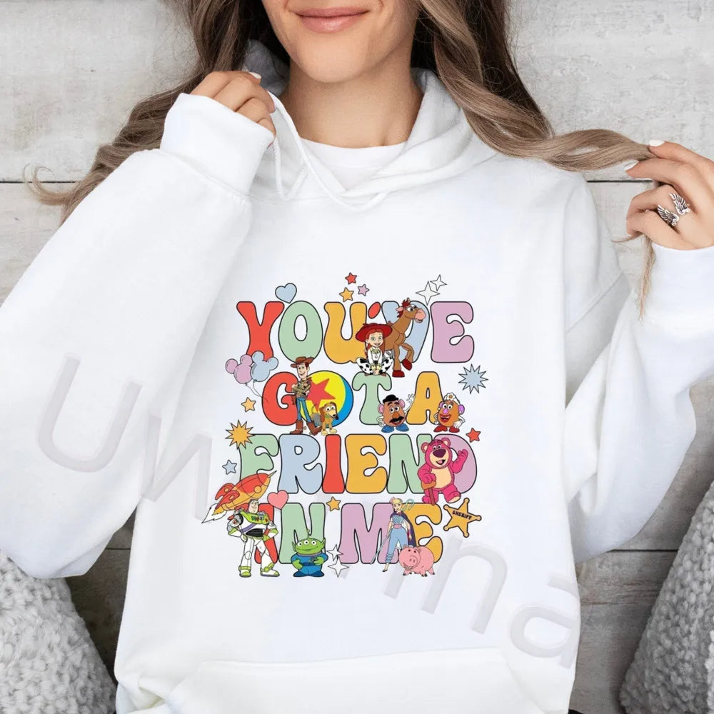 Toy Story Graphic Cute Loose Fit Sweatshirt Harajuku Female Winter Fleece Hoodies