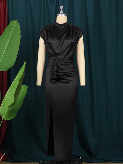 women's casual dresses draped fashion Woman clothes long prom female evening dresses elegant party dresses