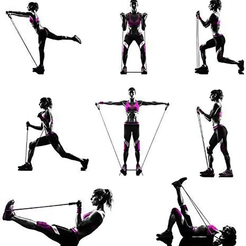 Resistance Bands With Handles, Exercise Bands, Workout Bands With Handles  Strength Training Equipment At Home