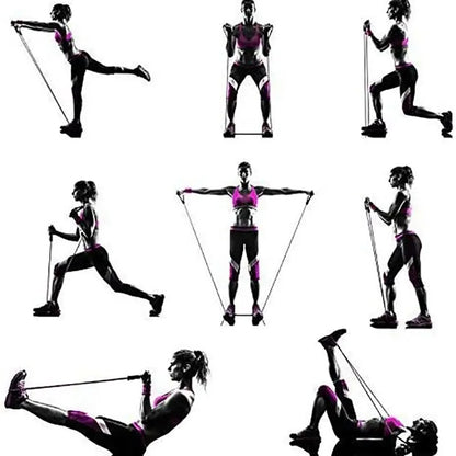Resistance Bands With Handles, Exercise Bands, Workout Bands With Handles  Strength Training Equipment At Home
