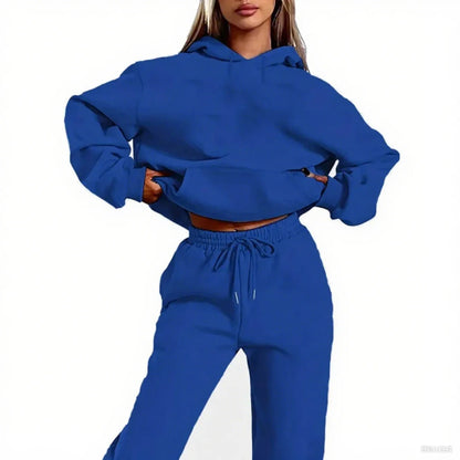 2025 Fashion Tracksuit Hoodies and Sweatpants High Quality Ladies Daily Casual Sports Hooded Outfits