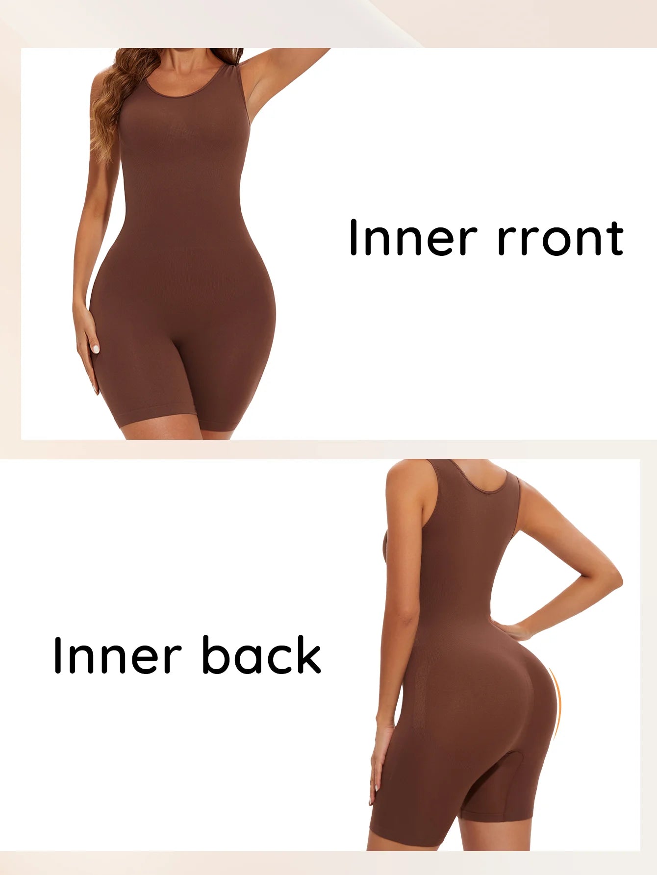 Sexy Bodysuits Full Coverage Shapewear Thigh Slim Body Suit Wide Shoulder Body Shaper Jumpsuit Seamless