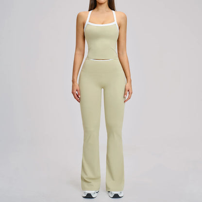 Yoga Set for Women Tight-fitting Gym Outfit Sportswear Yoga Vest Running Shorts Fitness Clothes