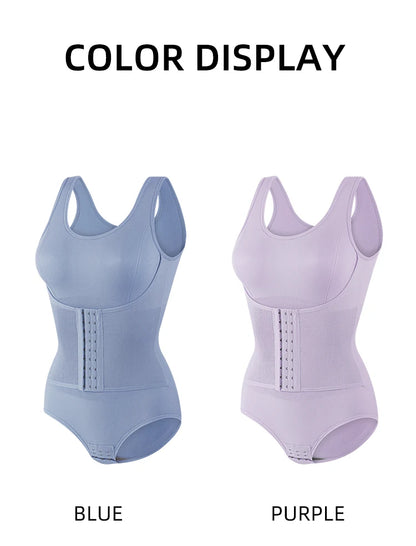 Bodysuit Shapewear Double Breasted Tummy Control Body Shaper Postpartum Slimming Woman Waist Trainer Flat Belly  Comfort Corset