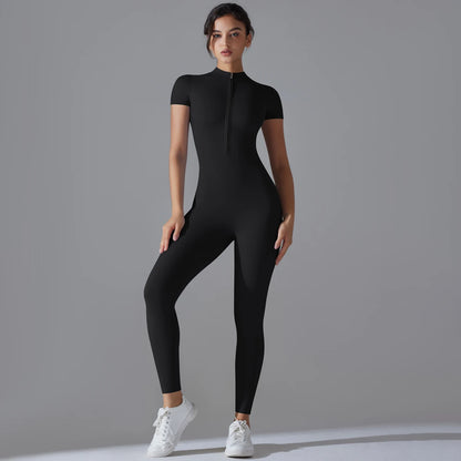 Women Bodysuits Fitness Sports Bodysuit Yoga Suit  Breathable Quick Drying Gym Push Up
