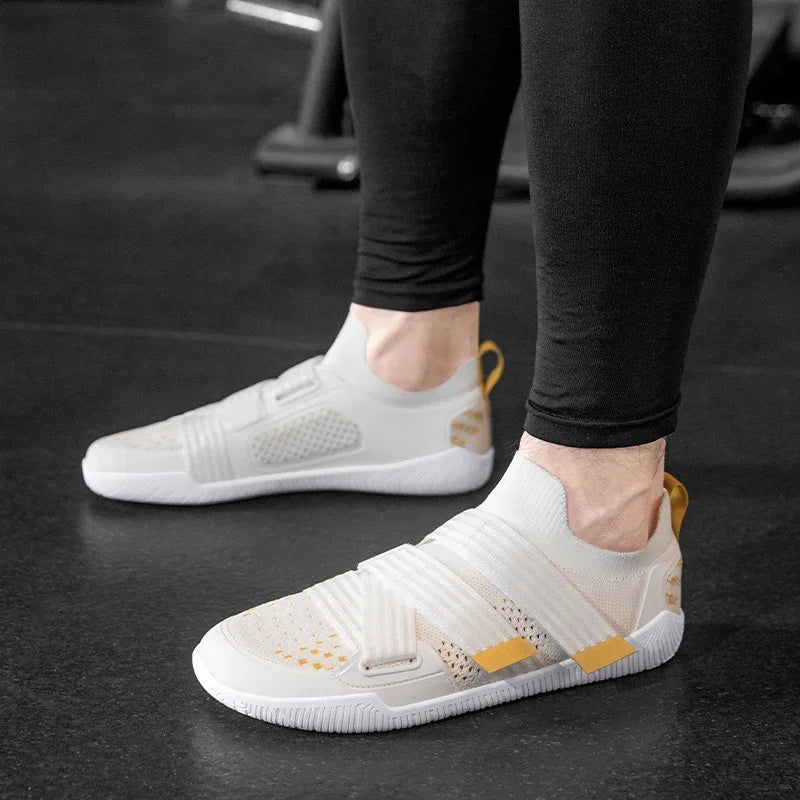 Training Lightweight Sneakers Unisex Weightlifting Hook and Loop Squat Shoes