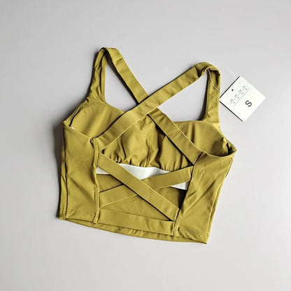 Seamless Sports Bra Sexy Yoga Fitness  Push-Up Bra