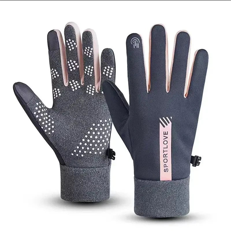 Winter Gloves Women Cycling Bike Thermal Fleece Cold Resistance Wind Waterproof