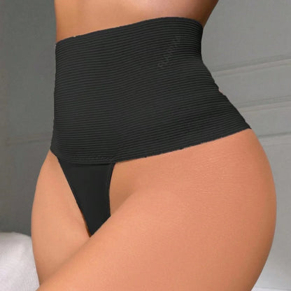 High Waist Tummy Control Thongs For Women Slimming Body Shaper Panties