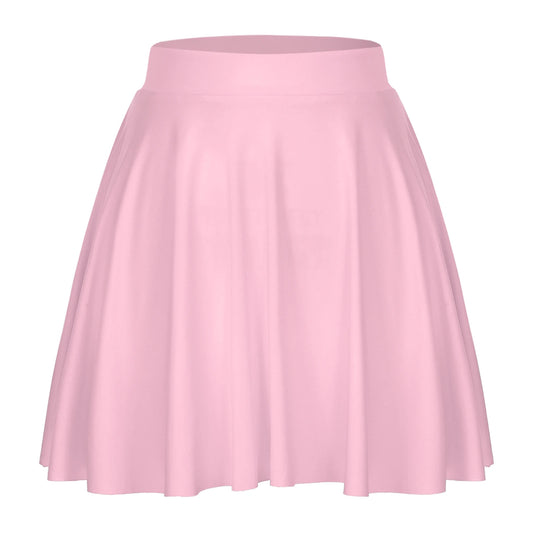 Sexy Ruffle Skirt Casual  Solid Color Elastic Waistband Flared Skirts Loungewear Homewear Sportwear Clubwear