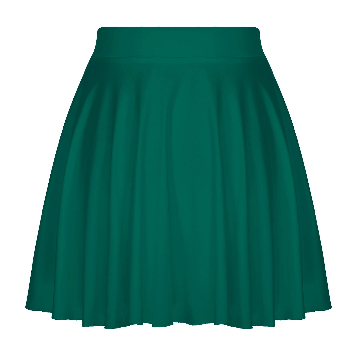 Sexy Ruffle Skirt Casual  Solid Color Elastic Waistband Flared Skirts Loungewear Homewear Sportwear Clubwear