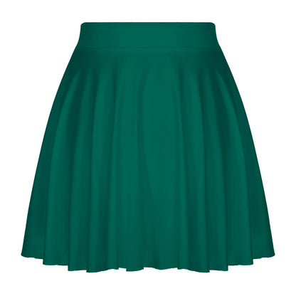 Sexy Ruffle Skirt Casual  Solid Color Elastic Waistband Flared Skirts Loungewear Homewear Sportwear Clubwear