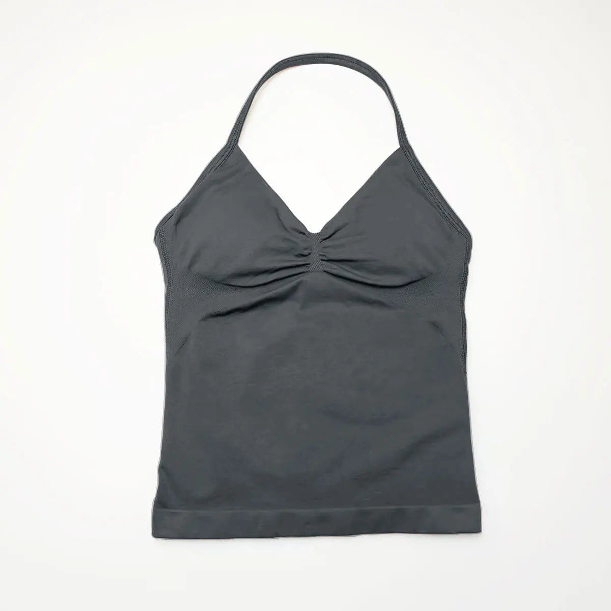 Longline Strappy Top Sports Fitness Tank Top Gym Beautiful Open Back Bra Halter