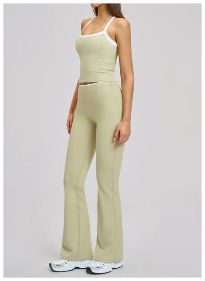 Yoga Set for Women Tight-fitting Gym Outfit Sportswear Yoga Vest Running Shorts Fitness Clothes