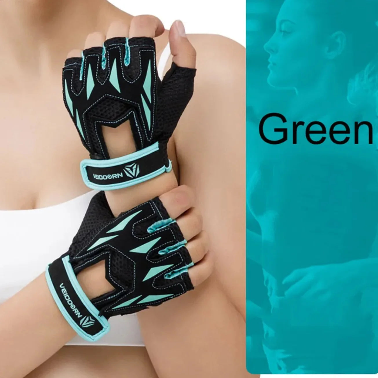Gym Gloves for Weight Lifting Half Finger Breathable Anti Slip