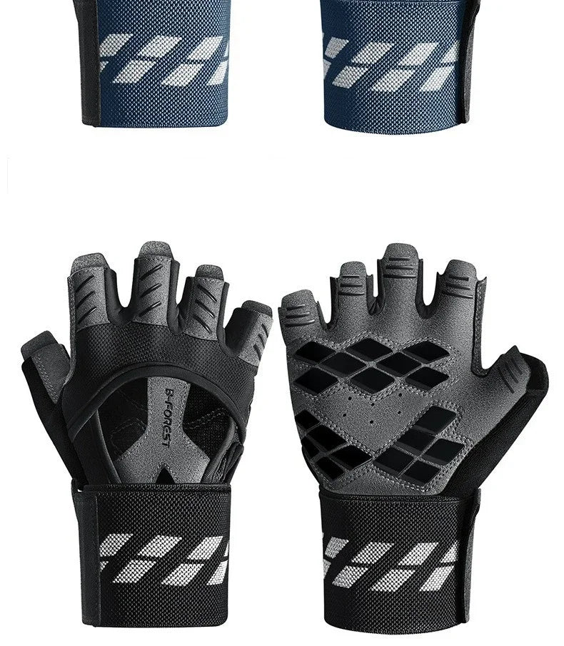 Half Finger Gym Gloves Training Fitness Gloves Anti-slip Gel Bodybuilding Workout