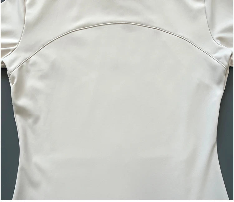 Quick Dry Stand Up Collar Fitness Jacket  Slim-Fit Zipper Yoga Wear Long Sleeve Breathable Sports Cycling Top