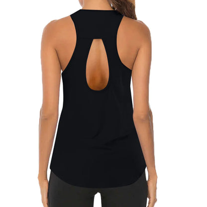 Yoga Sexy Tank Tops Breathable Sleeveless T-shirt Gym Fitness